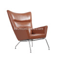 Hans J. Wegner CH445 былғары қанатты креслоларының көшірмесі